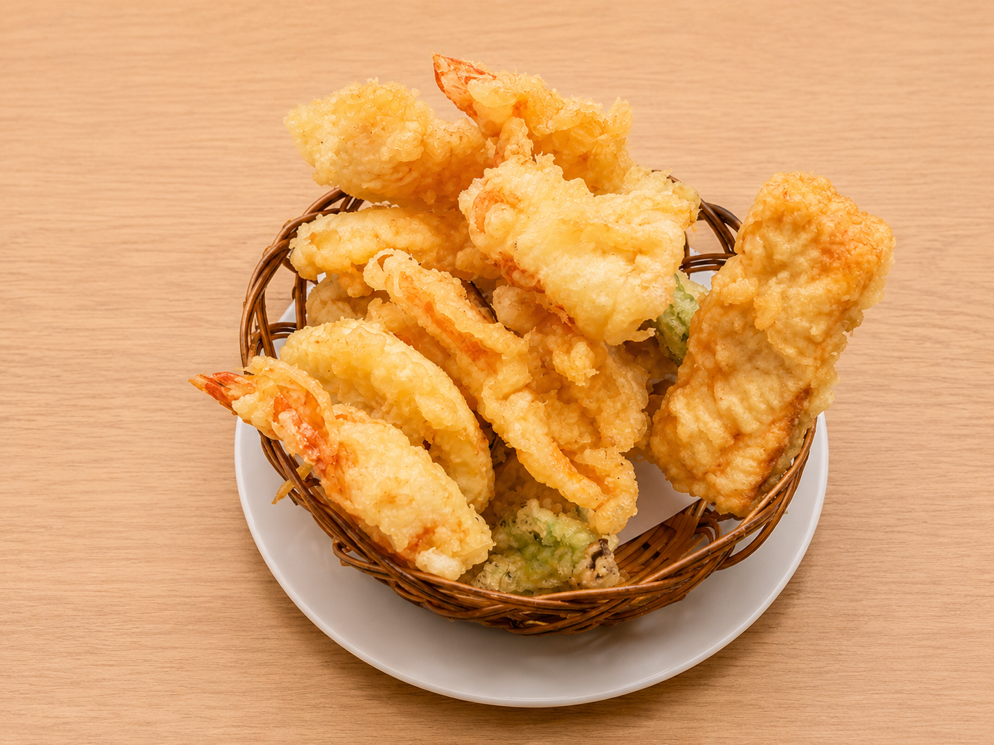 Tempura Mixta de Verduras y Mariscos