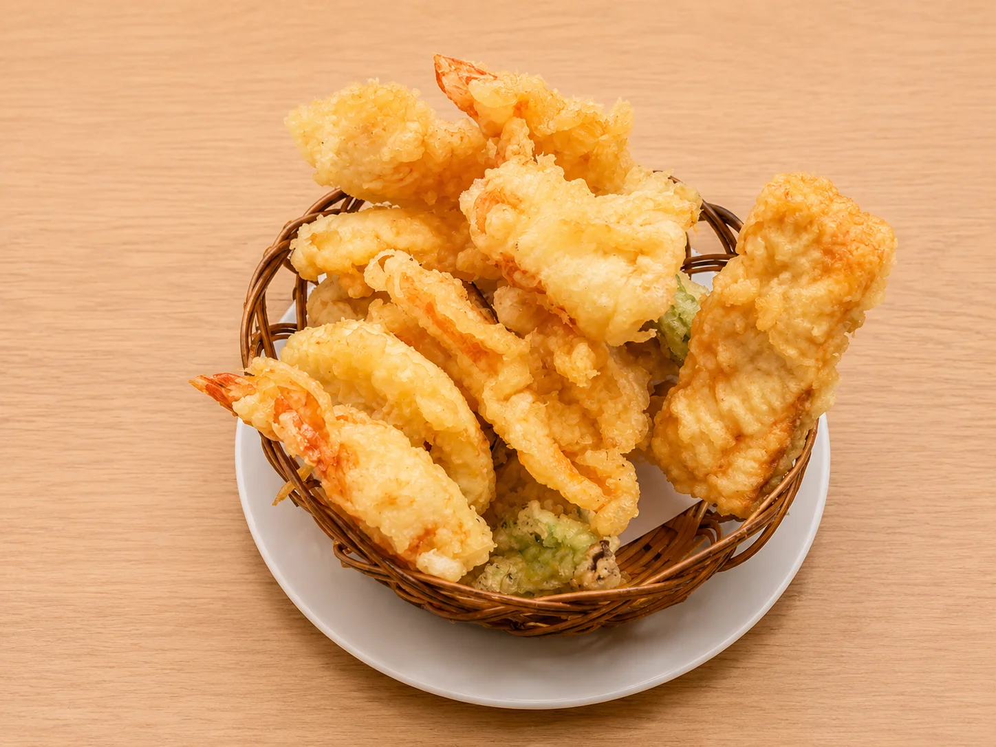 Tempura Mixta de Verduras y Mariscos