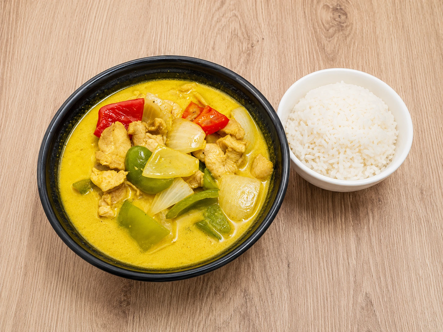Pollo con Curry y Leche de Coco + Arroz